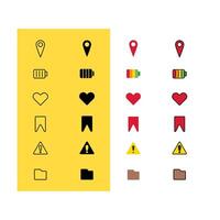 Website and Application Icon Set vector