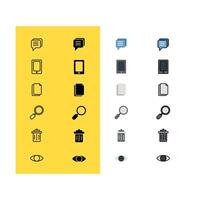 Website and Application Icon Set vector