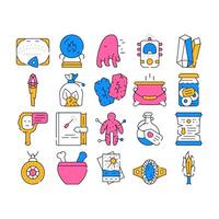 Magic Mystery Objects Collection Icons Set vector