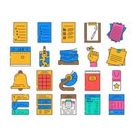list checklist document check icons set vector