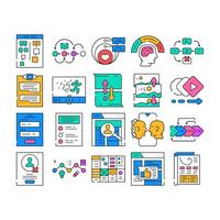 ui ux web interface mobile icons set vector