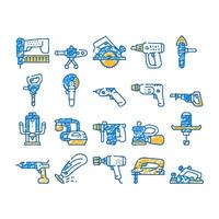 tools for building icon hand drawn vector