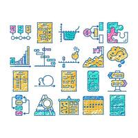 planning startup project strategy icon hand drawn vector