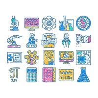 stem engineer process and science icon hand drawn vector