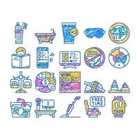 self care procedure and life task icon hand drawn vector