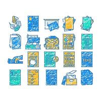 paper white torn empty icon hand drawn vector