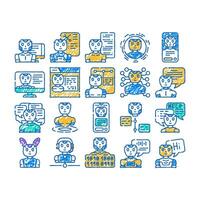 chat bot robot service icon hand drawn vector