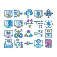 software compute, engineer icon hand drawn vector