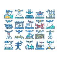 drone use technology icon hand drawn vector