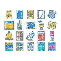 list checklist document check icon hand drawn vector