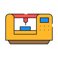 laser engraving icon color illustration vector