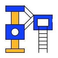playground for cat icon color illustration vector