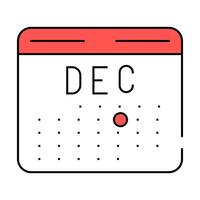 accounting revenue calendar icon color illustration vector