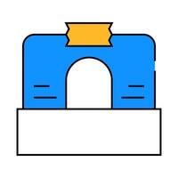 brokerage office icon color illustration vector