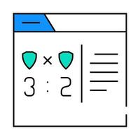 online game score icon color illustration vector