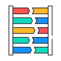 dna testing icon color illustration vector