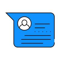 client review icon color illustration vector