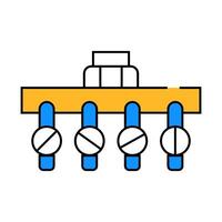irrigation pipeline system icon color illustration vector