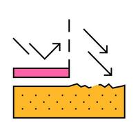 sun protection cream layer icon color illustration vector