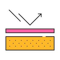 sunscreen protective skin layer icon color illustration vector