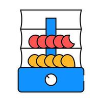dryer for vegetables and fruits icon color illustration vector