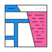 content seo optimization icon color illustration vector