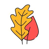 tree leaves icon color illustration vector