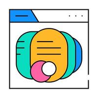 seo optimization icon color illustration vector