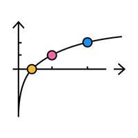 functions and graphics lesson icon color illustration vector