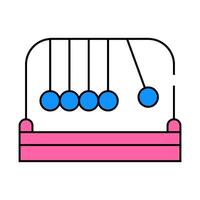 newton balls icon color illustration vector