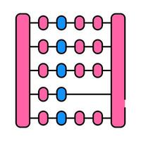 mathematics lesson icon color illustration vector