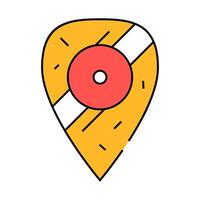 medieval shield icon color illustration vector