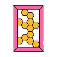 honey comb icon color illustration vector