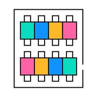 threads set icon color illustration vector