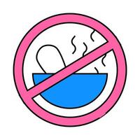 ethnoscience crossed out sign icon color illustration vector