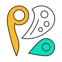 patterns set icon color illustration vector