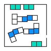 domino game sign icon color illustration vector