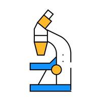 microscope tool sign icon color illustration vector