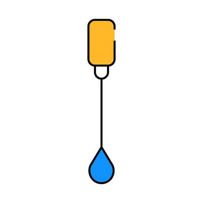 pap smear tool icon color illustration