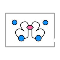rorschach test flat icon color illustration vector