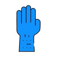 allergic reaction test icon color illustration vector