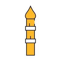 minaret tower icon color illustration vector