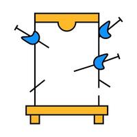magic box with swords icon color illustration vector