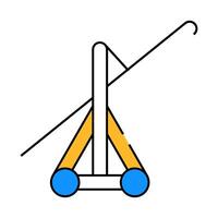 hook destroyer icon color illustration vector