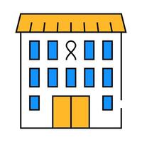 hospice building icon color illustration vector