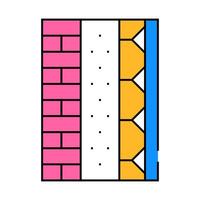 wall layers icon color illustration vector