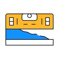 building level icon color illustration vector