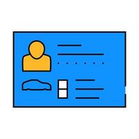 badge name card icon color illustration vector