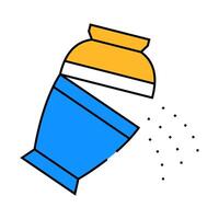 ashes of deceased pour out of urn icon color illustration vector