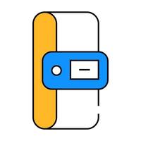 constant temperature control sensor icon color illustration vector